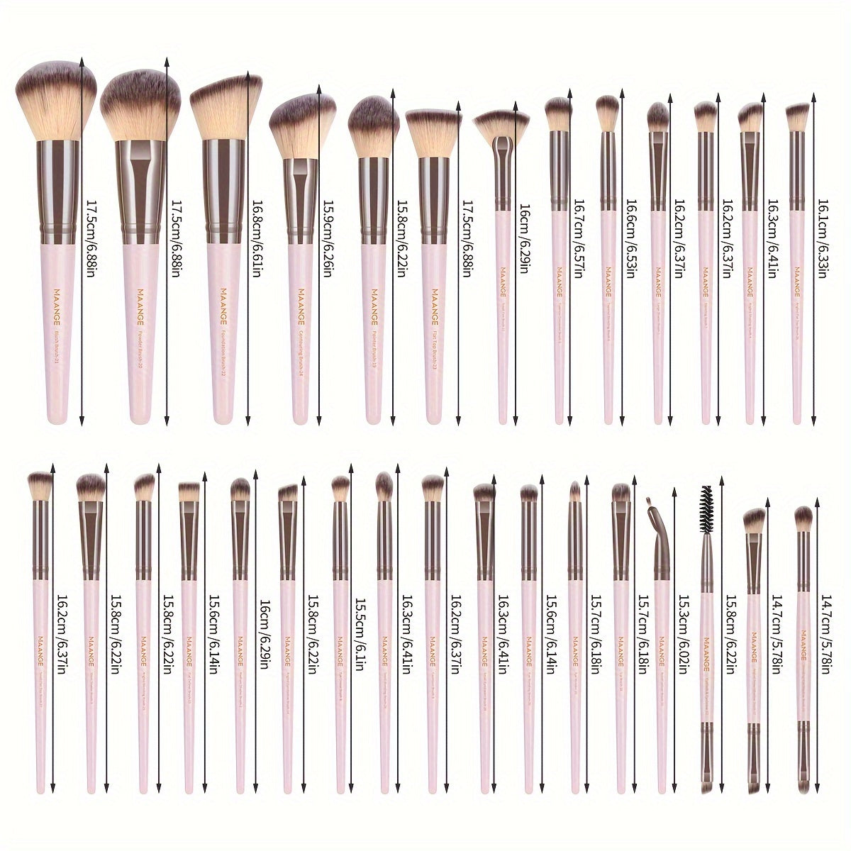 35-teiliges professionelles Make-up-Set